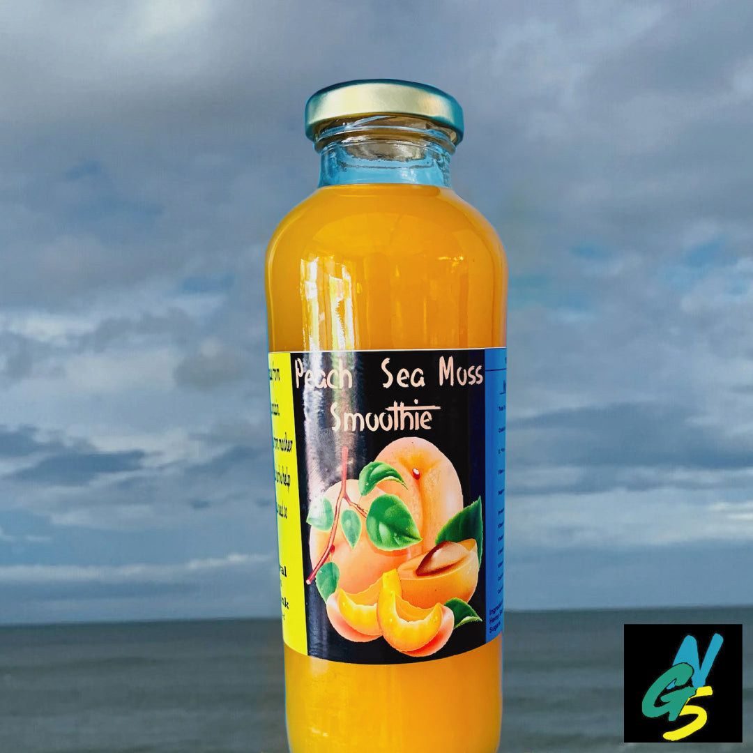 NG5: PEACH SEAMOSS SMOOTHIE (6 pack/ $9.50 per bottle)