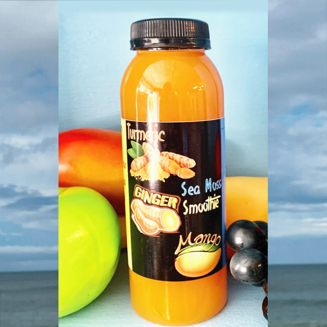 TUMERIC & GINGER SEAMOSS SMOOTHIE (6 pack/ $7.00 per bottle)